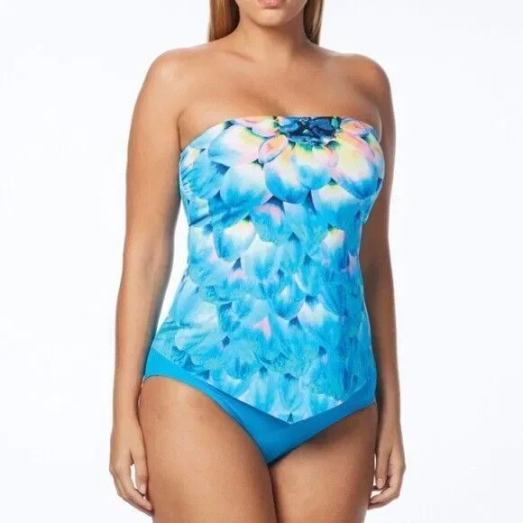 Coco Reef | Swim | Nwt Coco Reef Silent Bloom 32c Blue Layered